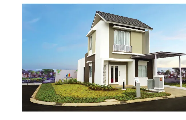 Unit Chelsea — tampak depan, dinding krawangan