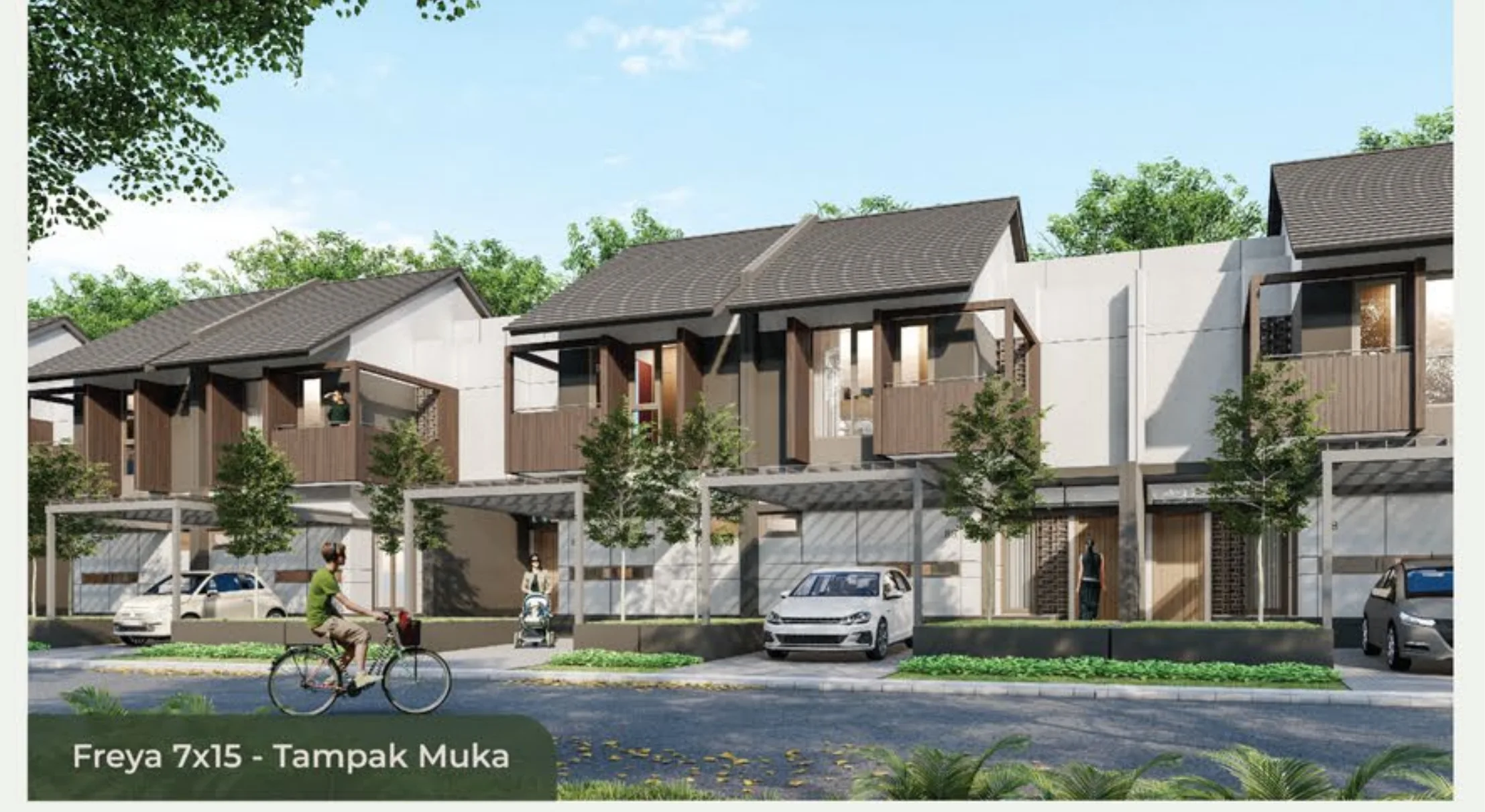 Freya 7×15 Standard — fasad dengan balkon